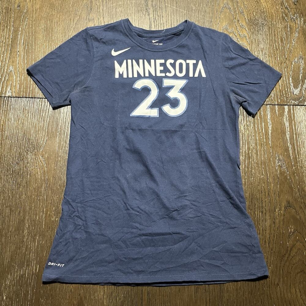 Minnesota Timberwolves Shirt Blue Nike Tee Dri-fit Butler Towns Youth S
